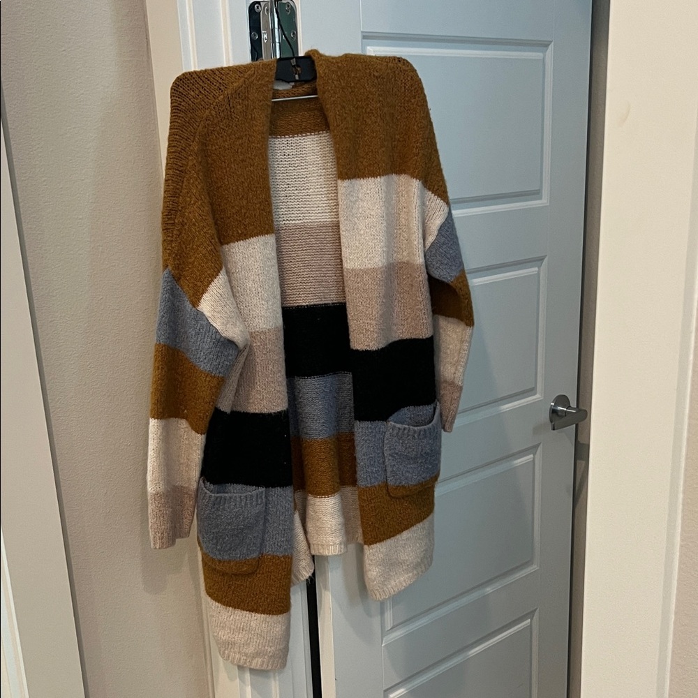 Dreamers Multicolor Striped Cardigan